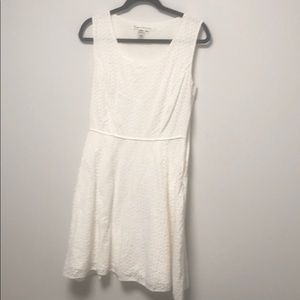 Max Studio white eyelet dress.